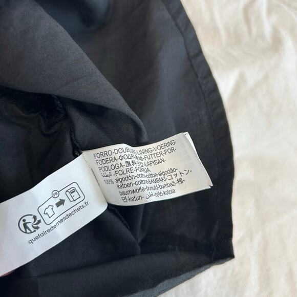 NWT Zara Strapless Black Mini Dress Raised Floral Detail Ruffle Hem Size Small - Picture 7 of 7